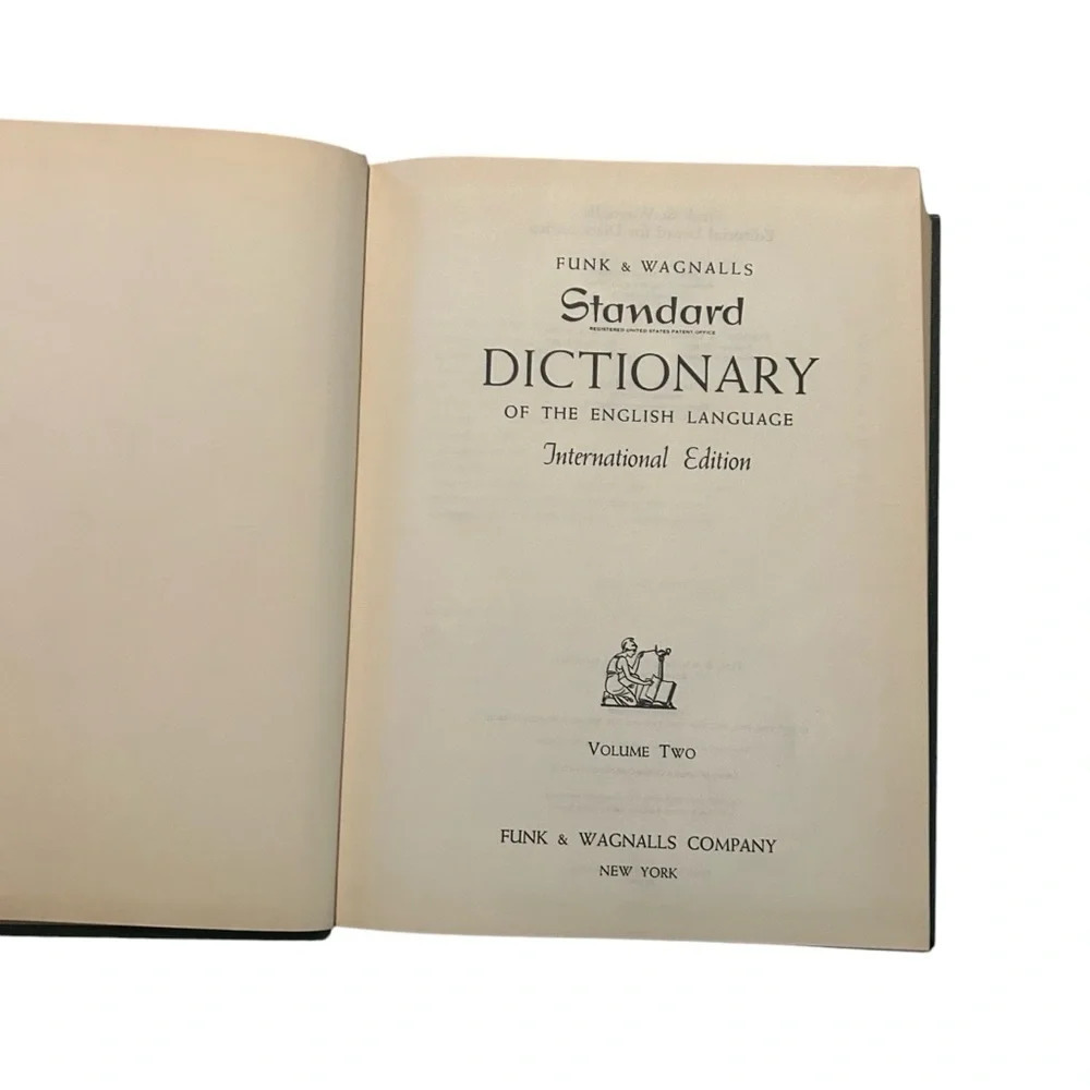 Vintage 1966 Funk & Wagnalls Standard Dictionary Volume 2 L-Z Hardcover